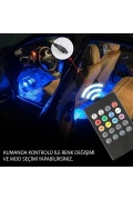 Araç Içi Aydınlatma Sorelis Kumandalı Müziğe Duyarlı 12 Led Ayak Altı Led - 7 Renk Rgb Pro