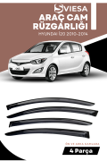 HYUNDAI İ20 2010-2014  uyumlu oto camlara özel ölçü cam rüzgarlığı rüzgarlık