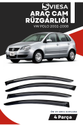 VOLKSWAGEN POLO 2002-2008  uyumlu oto camlara özel ölçü cam rüzgarlığı rüzgarlık