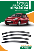 RENAULT CLİO 3 HB  uyumlu oto camlara özel ölçü cam rüzgarlığı rüzgarlık