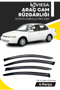TOYOTA COROLLA 1999-2001  uyumlu oto camlara özel ölçü cam rüzgarlığı rüzgarlık