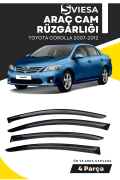 TOYOTA COROLLA 2007-2012  uyumlu oto camlara özel ölçü cam rüzgarlığı rüzgarlık