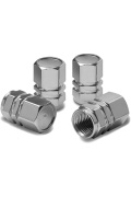 Alüminyum Hexagon Sibop Kapağı 4Lü Set Gümüş