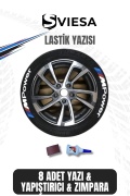 Motosiklet ve Otomobil Araç 3D Oto Lastik Yazısı Sticker Arma Seti