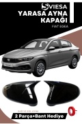 Fiat Egea Uyumlu Batman Yarasa Ayna Kapağı Piano Black
