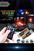 T10 Led Kumandalı 16 Renk Ve Seçeneği Ile Park Lambası Rgb Kumandalı