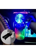 OTO KÜLLÜK RENKLİ IŞILTILI RGB ARAÇ İÇİ LED KÜLLÜK 7 IŞIKLI BLACKPİNK HAYRANI BADGİRL KÜLLÜĞÜ