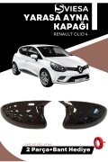 Renault Clio 4 2012-2019 Uyumlu Batman Yarasa Ayna Kapağı Piano Black