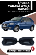 Fiat Palio 2003-2009 - Albea Uyumlu Batman Yarasa Ayna Kapağı Piano Black