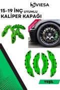 Yeşil Kaliper Kapağı Seti (4lü) – Yağ Hortumlu Sportif Görünümlü Kapak Takımı