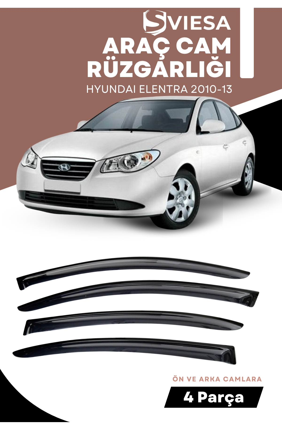 HYUNDAI ELENTRA 2010-2013  uyumlu oto camlara özel ölçü cam rüzgarlığı rüzgarlık