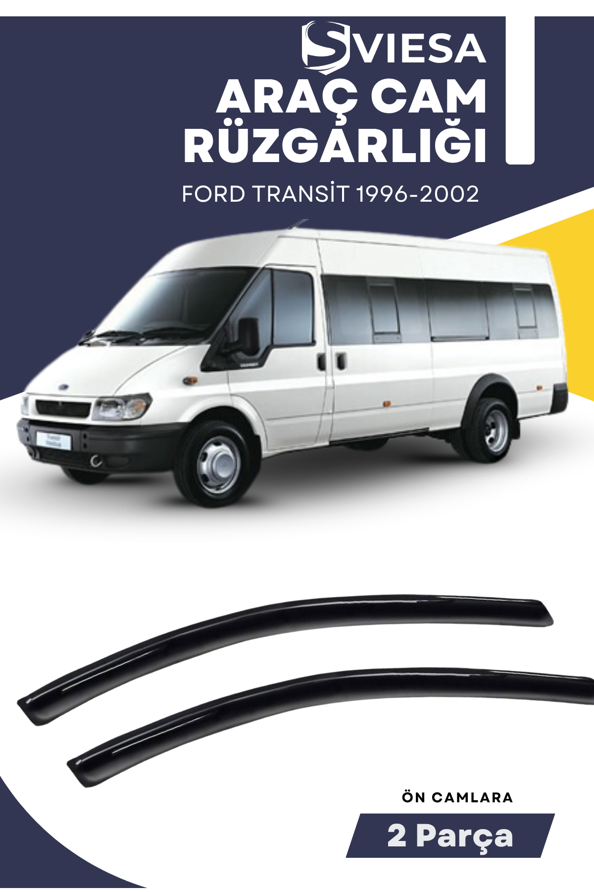 FORD TRANSİT 1996-2002  uyumlu oto camlara özel ölçü cam rüzgarlığı rüzgarlık