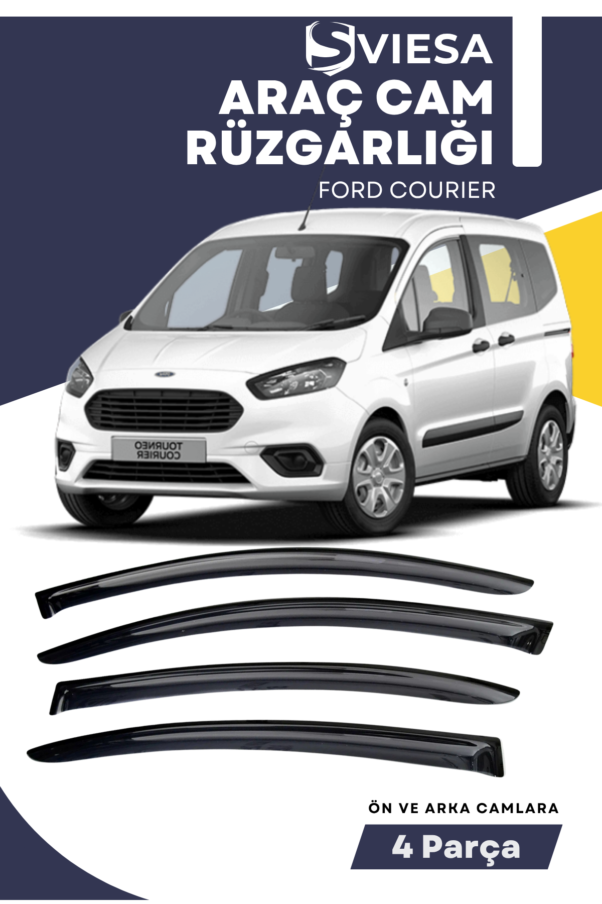 FORD COURIER  uyumlu oto camlara özel ölçü cam rüzgarlığı rüzgarlık