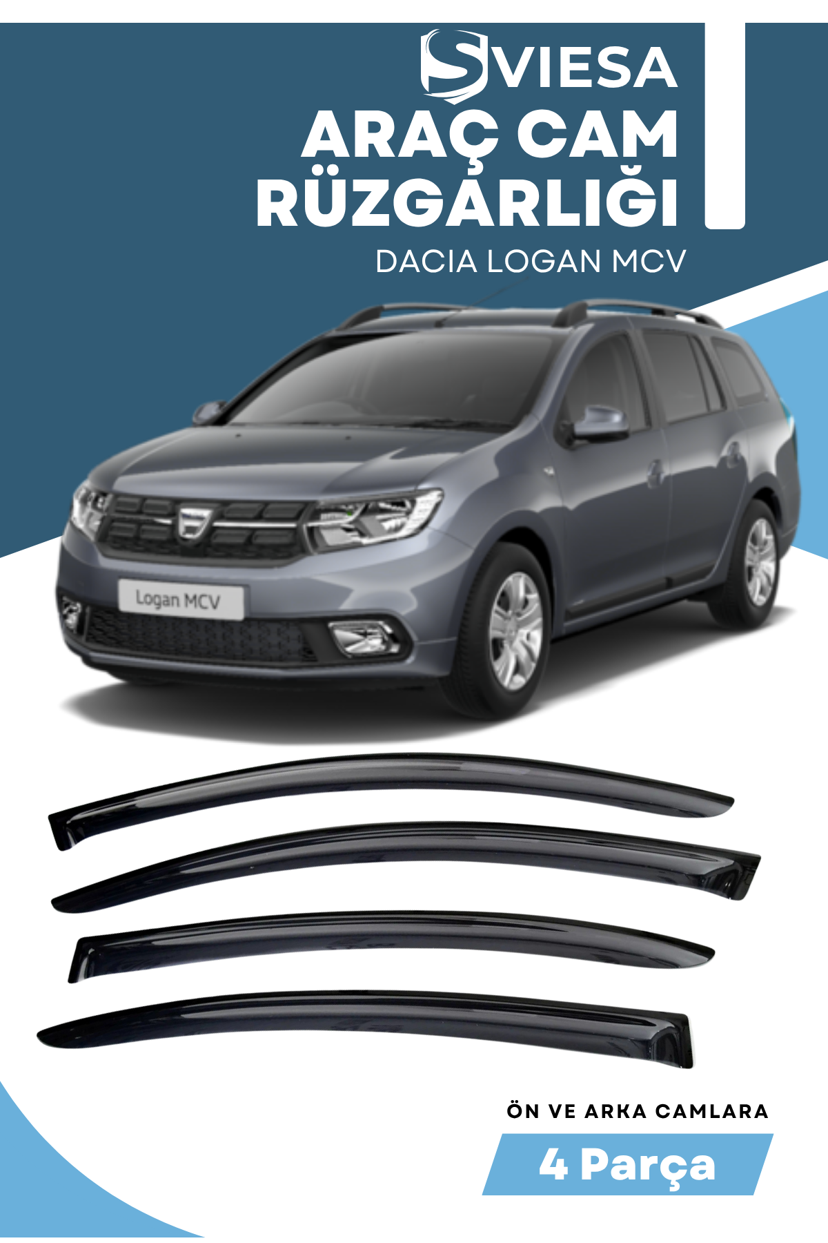 DACIA LOGAN MCV  uyumlu oto camlara özel ölçü cam rüzgarlığı rüzgarlık