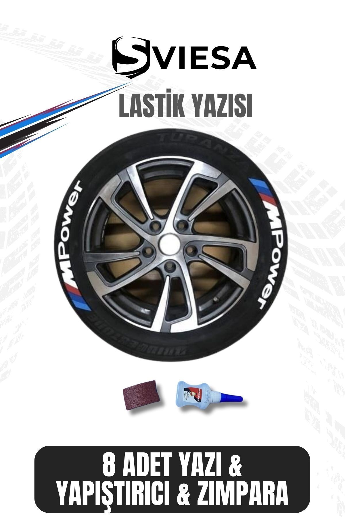 Motosiklet ve Otomobil Araç 3D Oto Lastik Yazısı Sticker Arma Seti