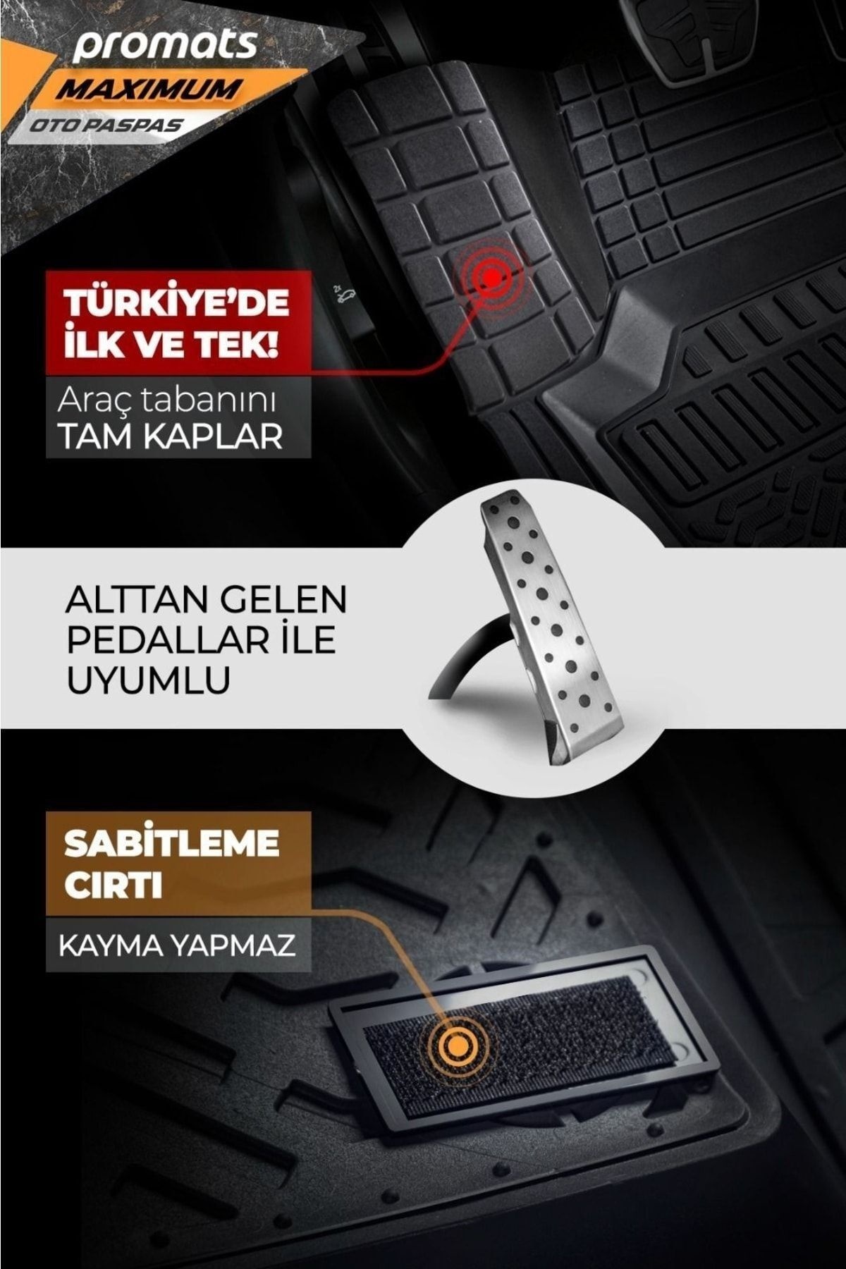 Mahir Otom Renault Clio 5 2020 Model Ve Sonrası Uyumlu Oto Paspas 4d Maximum (SİYAH)