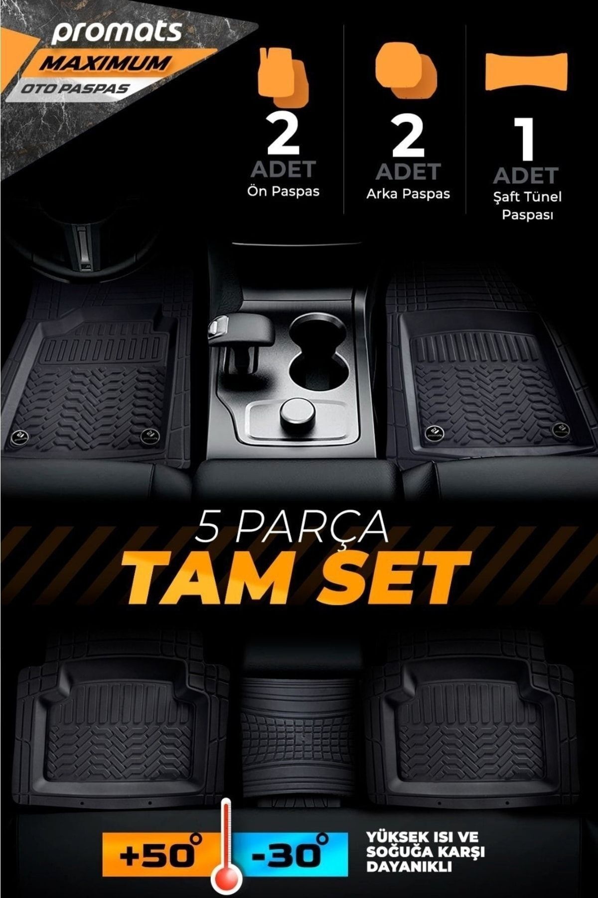 Mahir Otom Renault Clio 5 2020 Model Ve Sonrası Uyumlu Oto Paspas 4d Maximum (SİYAH)