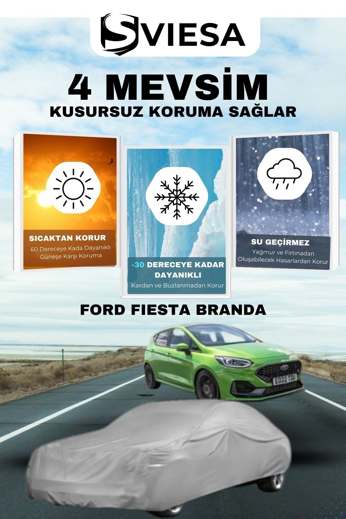 Ford Fiesta Uyumlu Branda Lüx Kalite Oto Brandası,araba Çadırı