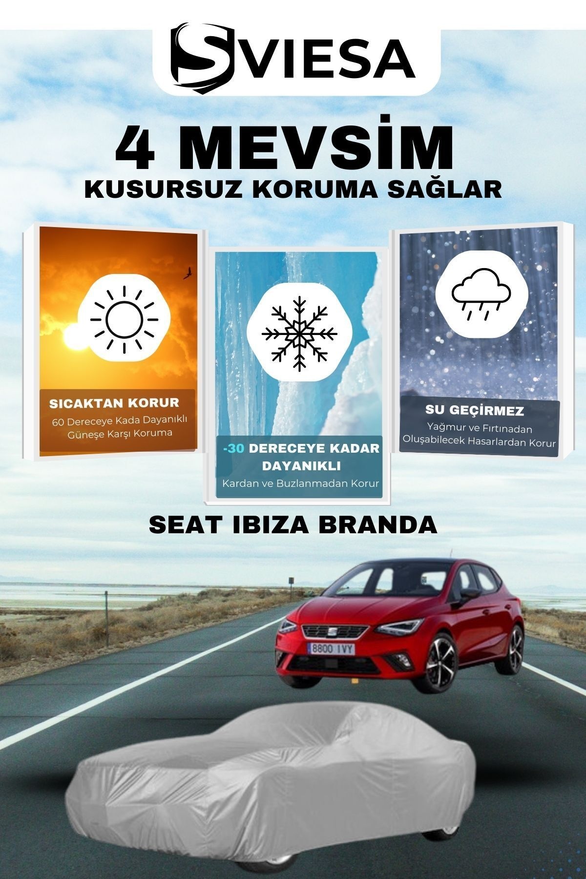 Seat Ibiza Uyumlu Branda Lüx Kalite Oto Brandası,araba Çadırı
