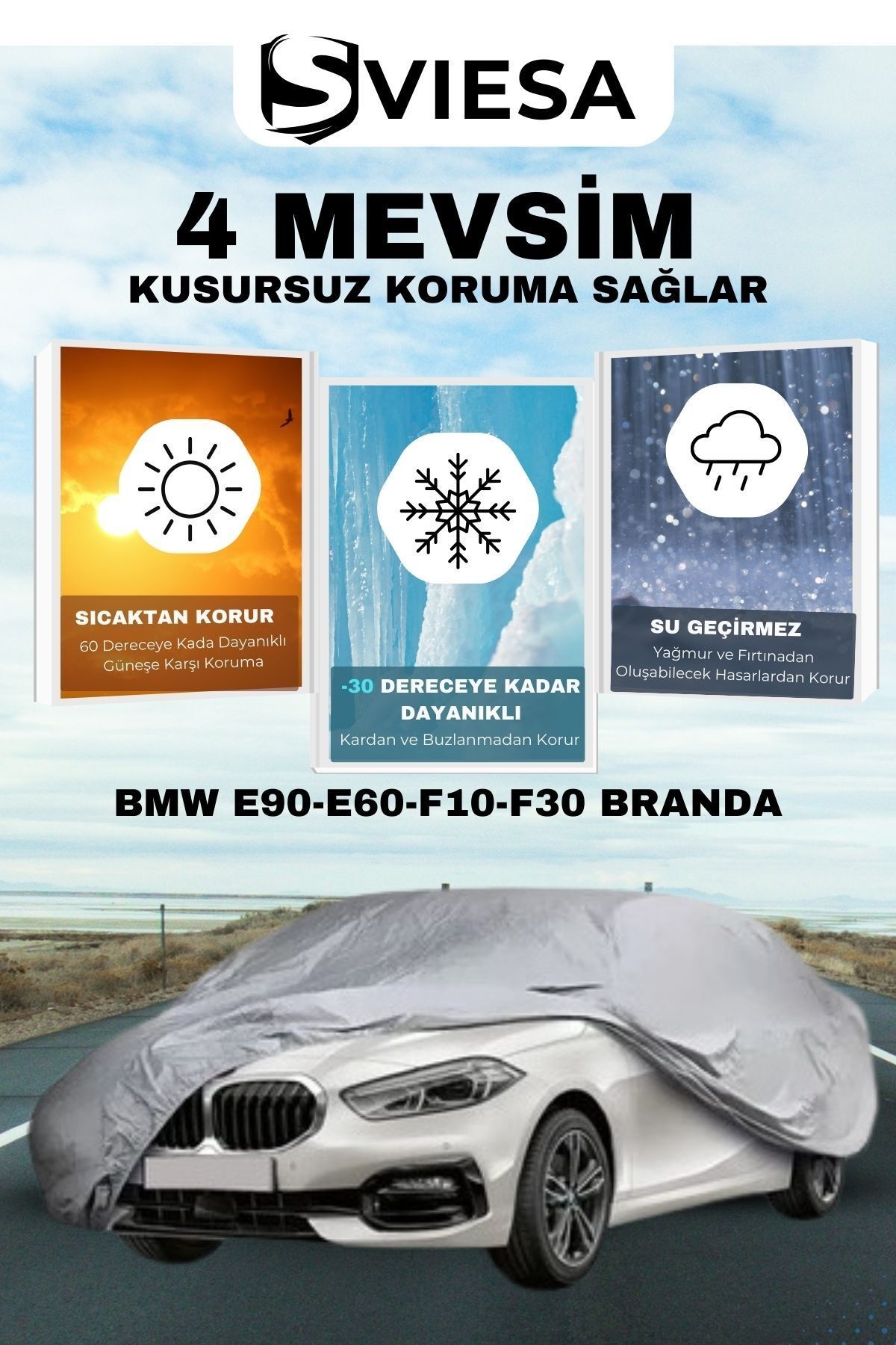 Bmw E90-E60-F10-F30 Uyumlu Branda Lüx Kalite Oto Brandası,araba Çadırı