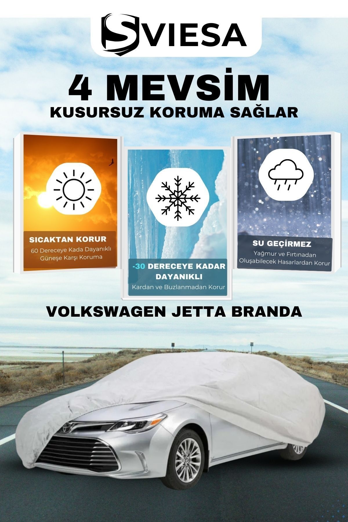 Volkswagen Jetta Uyumlu Branda Lüx Kalite Oto Brandası,araba Çadırı