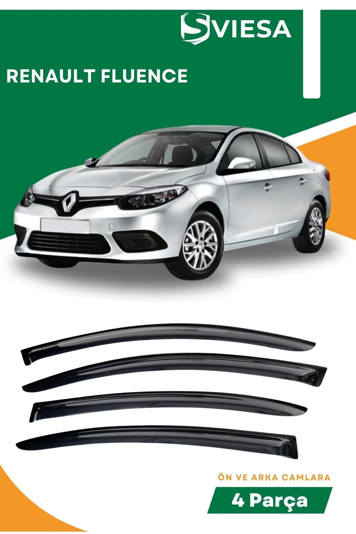 Renault Fluence Uyumlu Batman Yarasa Ayna Kapağı + Cam Rüzgarlığı