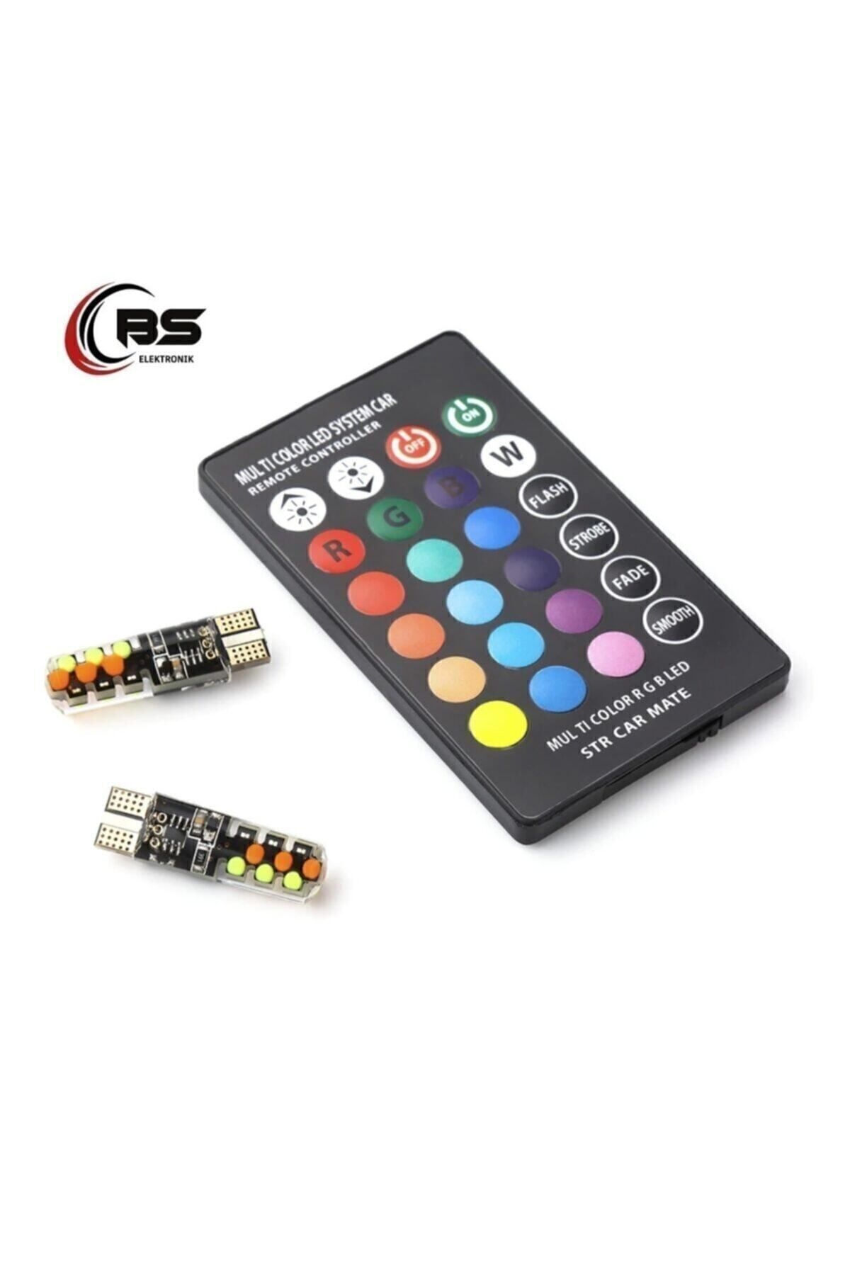 Tiger Marketing T10 Led Kumandalı 16 Renk Ve Seçeneği Ile Park Lambası Rgb Kumandalı