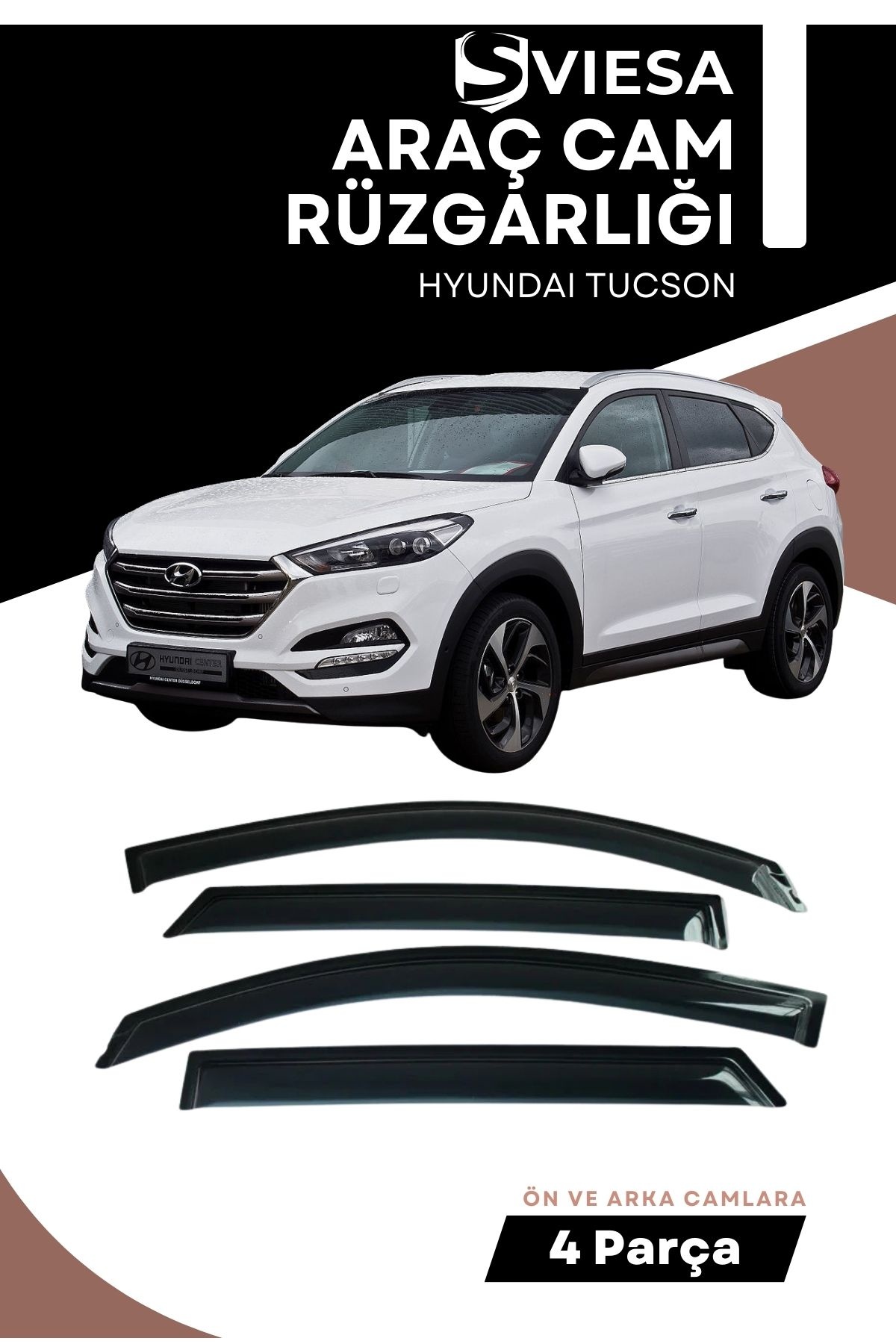 HYUNDAI TUSCON uyumlu oto camlara özel ölçü cam rüzgarlığı rüzgarlık
