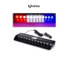 S12 Kırmızı Mavi Beyaz Yanan Cam İçi Led 12 Ledli Vantuzlu Çakmaklık Girişli 12 Volt