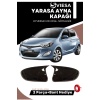 Hyundai I20 2014+ Sinyalsiz Uyumlu Batman Yarasa Ayna Kapağı Piano Black