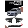 Seat Leon Mk3 2012-2020 Uyumlu Batman Yarasa Ayna Kapağı Piano Black