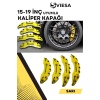 Sarı Kaliper Kapağı Seti (4lü) – Yağ Hortumlu Sportif Görünümlü Kapak Takımı
