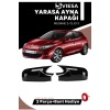 Renault Megane 2-Clio 3 Uyumlu Batman Yarasa Ayna Kapağı Piano Black