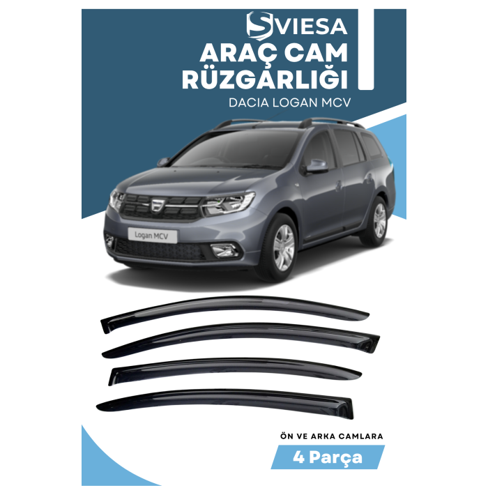 DACIA LOGAN MCV  uyumlu oto camlara özel ölçü cam rüzgarlığı rüzgarlık
