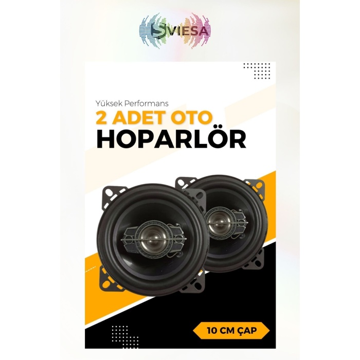 10 Cm Hoparlör 140w Iki Yollu Oto Hoparlörü, 2 Adet