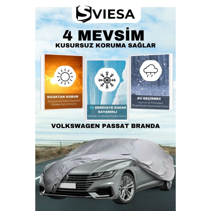 Volkswagen Passat Uyumlu Branda Lüx Kalite Oto Brandası,araba Çadırı