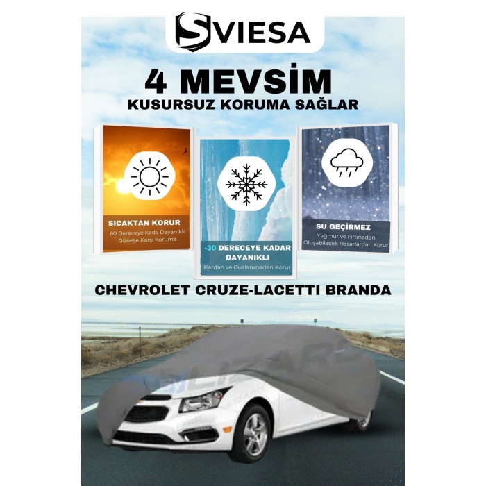 Chevrolet Cruze-Lacetti Uyumlu Branda Lüx Kalite Oto Brandası,araba Çadırı