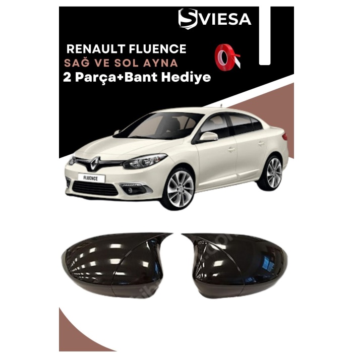 Renault Fluence Uyumlu Batman Yarasa Ayna Kapağı + Cam Rüzgarlığı