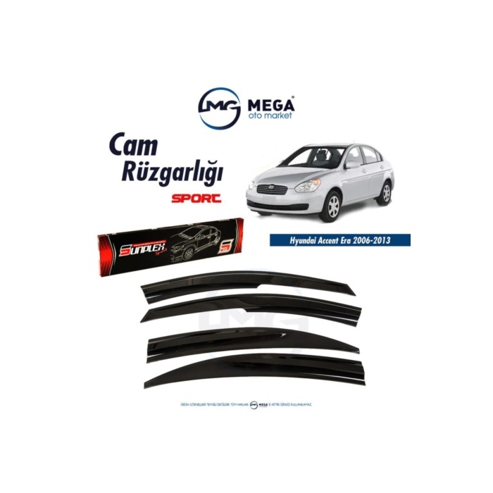 Hyundai Accent Era 2006-2013 Cam Rüzgarlık Mugen Ti?p