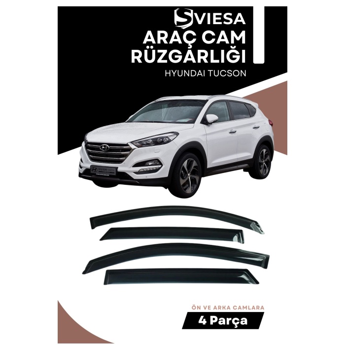 HYUNDAI TUSCON uyumlu oto camlara özel ölçü cam rüzgarlığı rüzgarlık