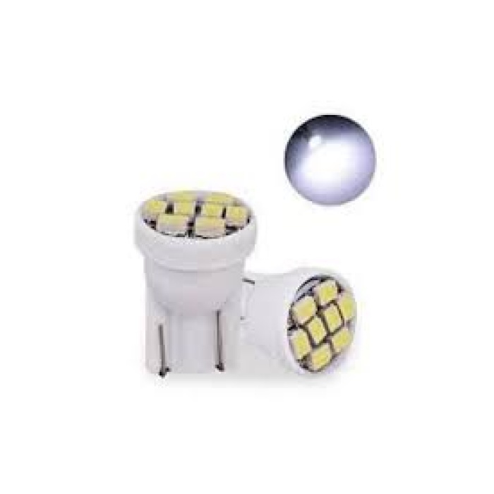 2 Adet T10 Dipsiz W5w 8 Ledli Beyaz Park Tavan Plaka Ampülü