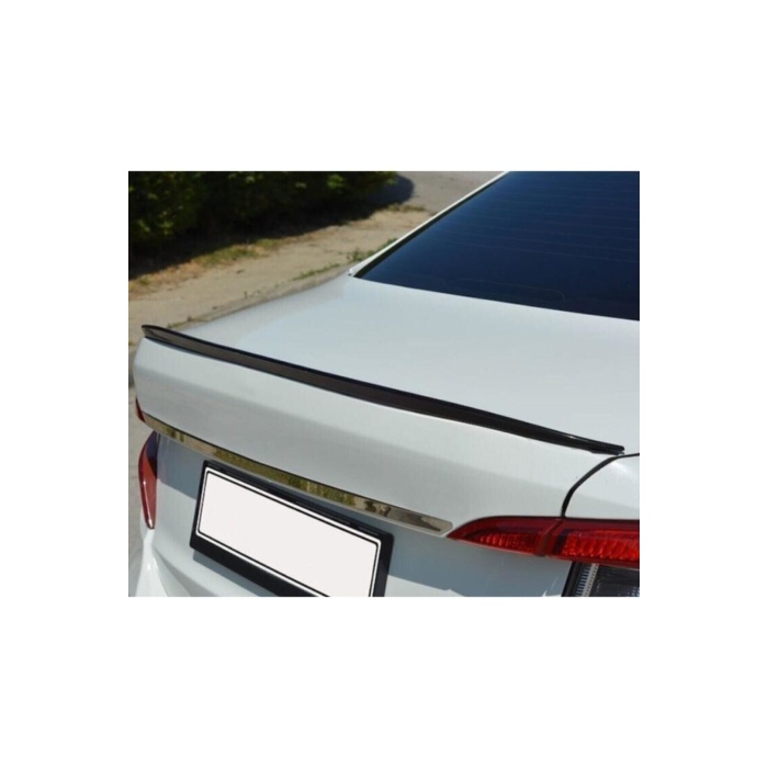 Spoiler Fiat Egea Bagaj Üzeri Çıta - Spoiler Pianoblack - Parlak Siyah + Çift Taraflı Bantlı