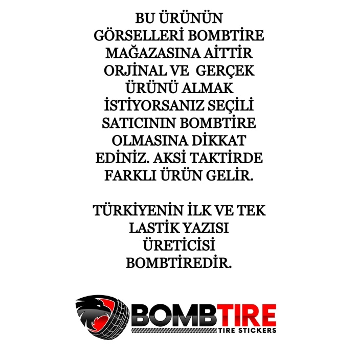 Motosiklet Ve Otomobil Lastik Yazısı Sticker Arma 4 Adet 2.5 cm