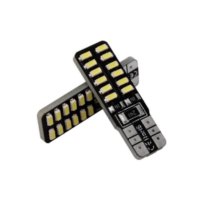 T10 Dipsiz W5w Canbus 3030 6 Ledli Beyaz Park Plaka Ampülü (2 ADET) T10 Canbus Kargolu