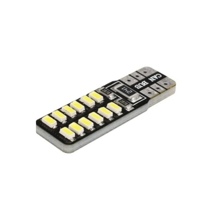 T10 Dipsiz W5w Canbus 3030 6 Ledli Beyaz Park Plaka Ampülü (2 ADET) T10 Canbus Kargolu