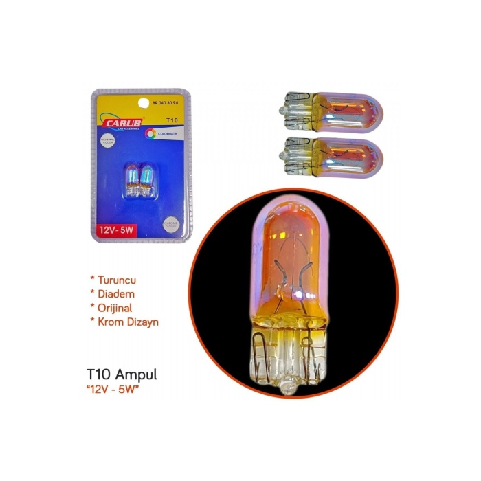 12V T10 Ampul 5W Diadem Orange Orijinal BR0403094