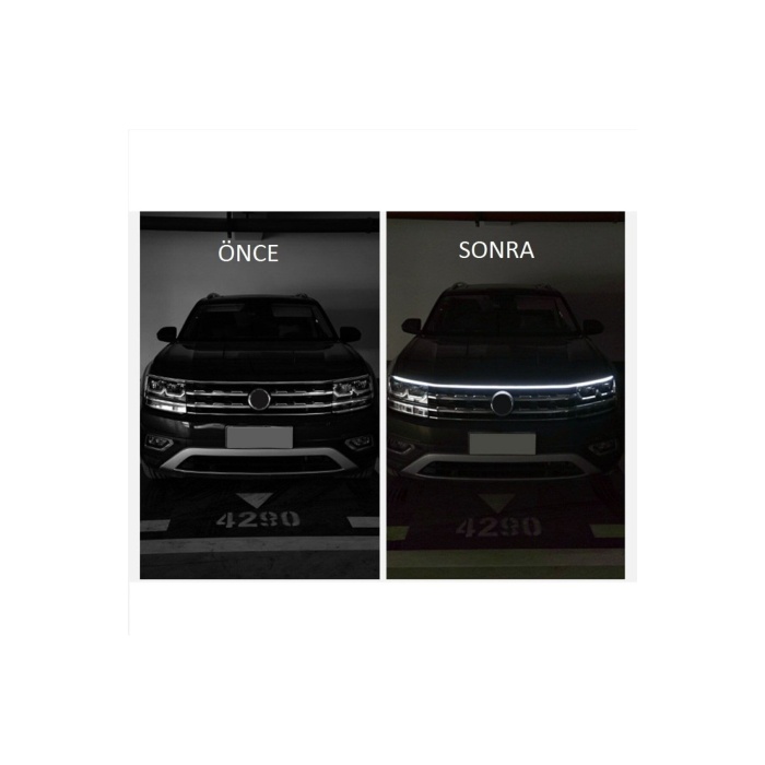 Renault Fluence Uyumlu Kaput Altı Kaput Üstü Led 150 Cm Beyaz