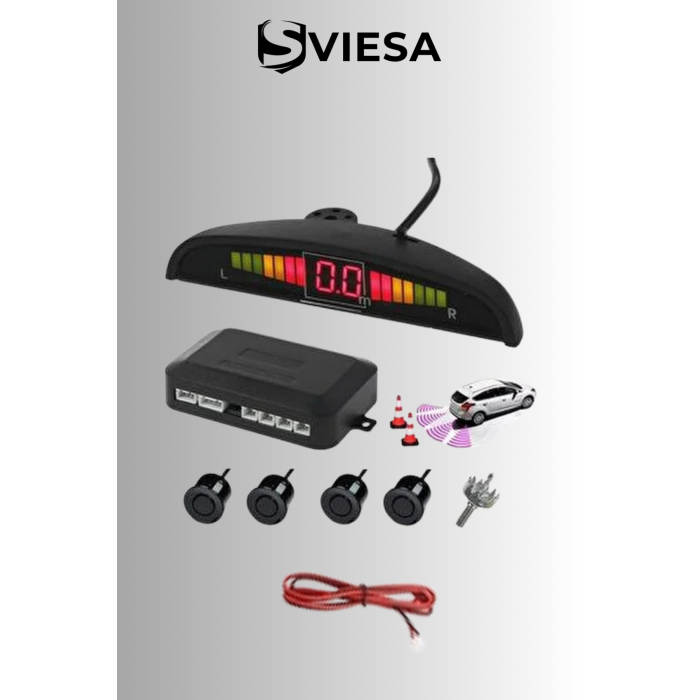 Digital Göstergeli Park Sensörü Siyah 18mm