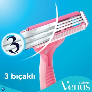 Gillette Simply Venus 3 Basic Tıraş Makinesi 4lü