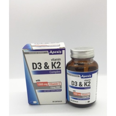 Apexis D3k2 C Vitamini 1000 Mg + Zinc 30 Kapsül